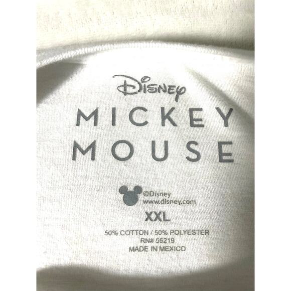 Disney Mickey Mouse Graphic T-Shirt White XXL - Picture 5 of 5